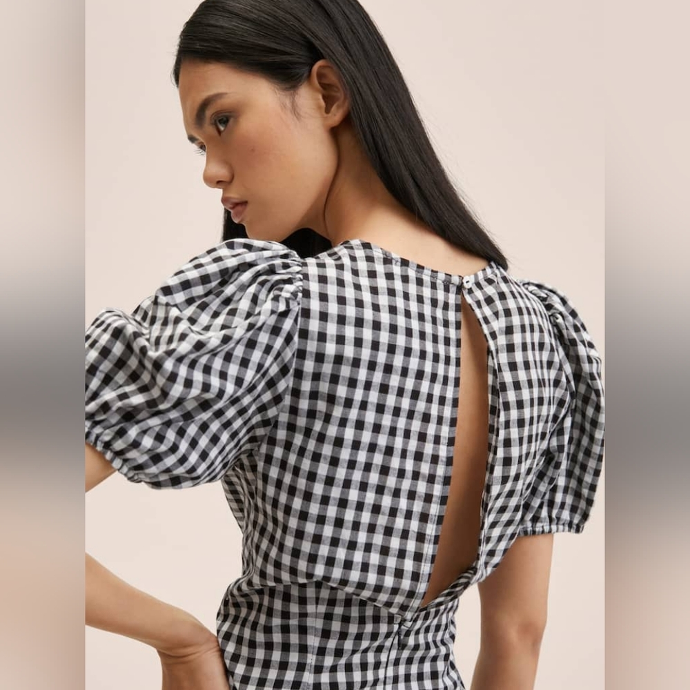 🔥Last 1🔥MANGO GINGHEM dress - Picture 4 of 5